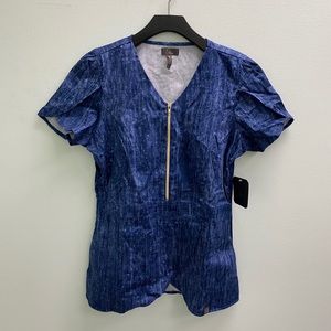 Blue “Denim” Jaanuu Tulip Scrub Top